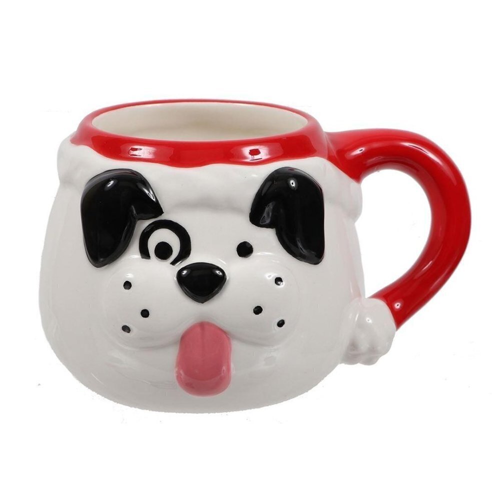 Christmas Coffee Mug sculpted Dog